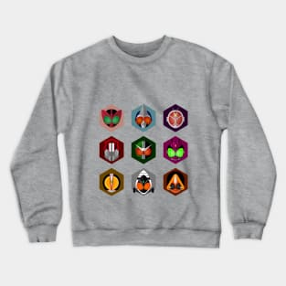 3x3 Kamen Riders Crewneck Sweatshirt